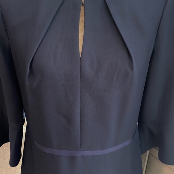 👗NWT👗 - Draper James Solid Keyhole Dress navy blue size 10 - Picture 12 of 13